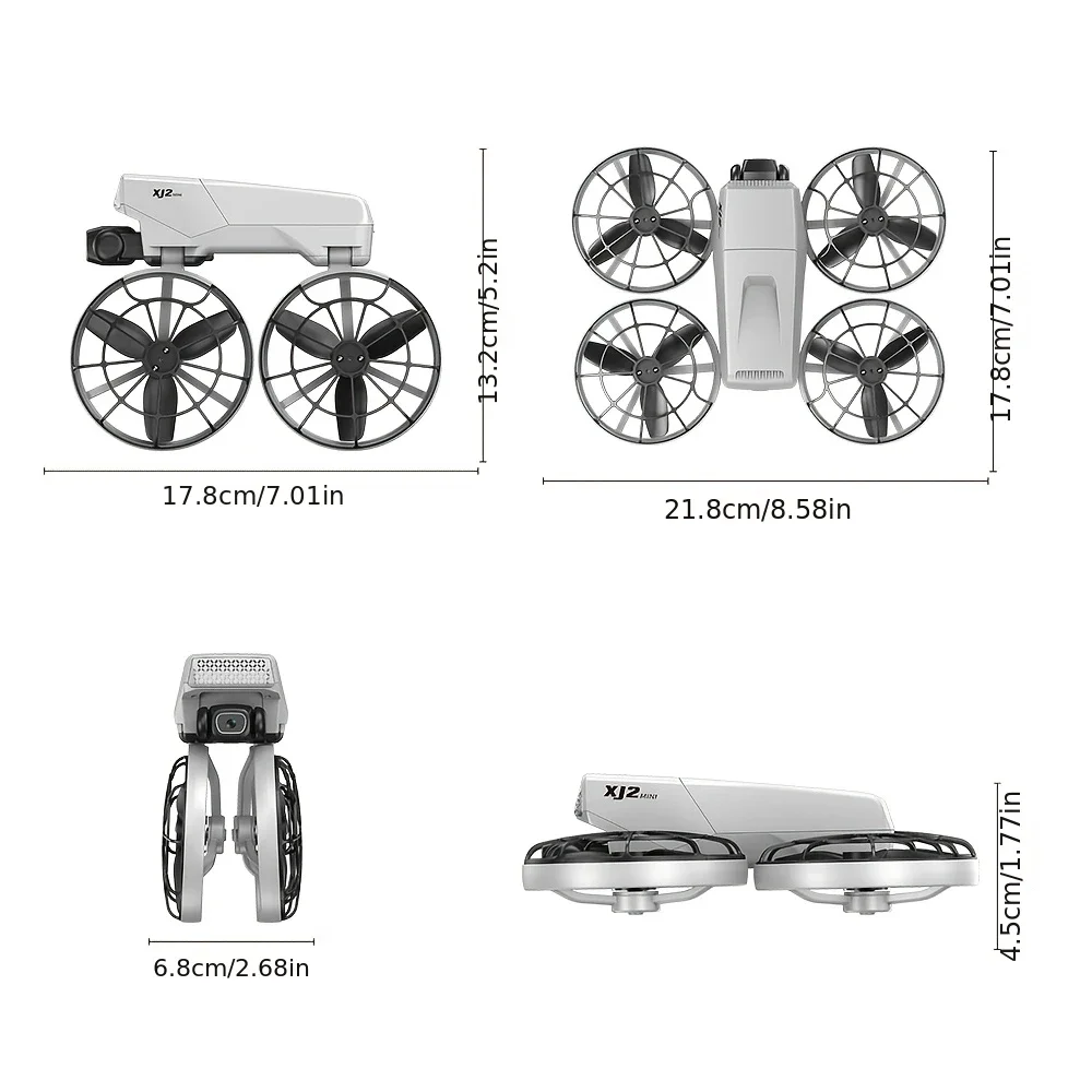 XJ2 Drone: 4.3-inch Integrated Remote Control. No Need for A Phone for Aerial Photography! A Gift for Outdoor Travel.