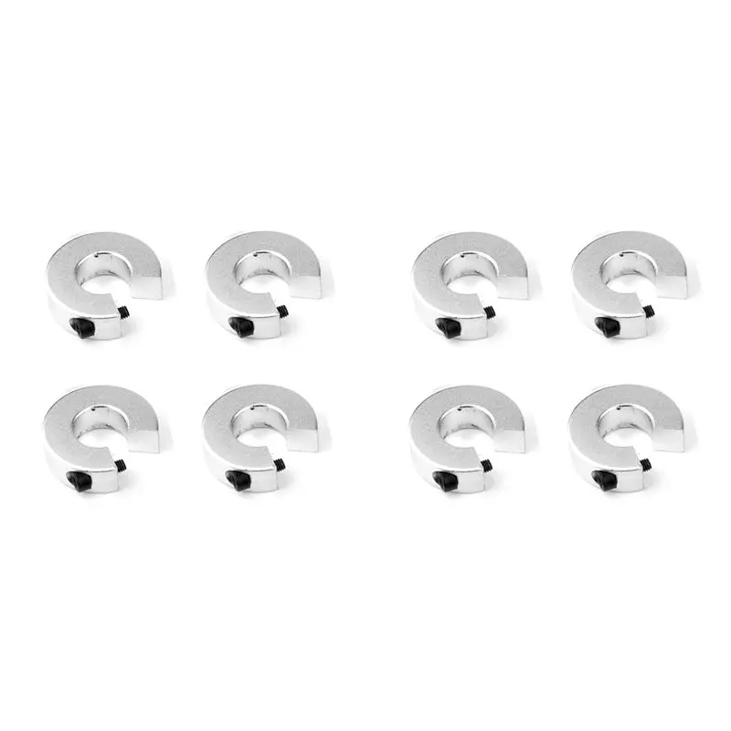 A53Q-8Pcs SBR16 Linear Rail Stop Collars Aluminum Alloy Shaft Limit Fixing Rings With Screw,Linear Rail Shaft Stop Collars