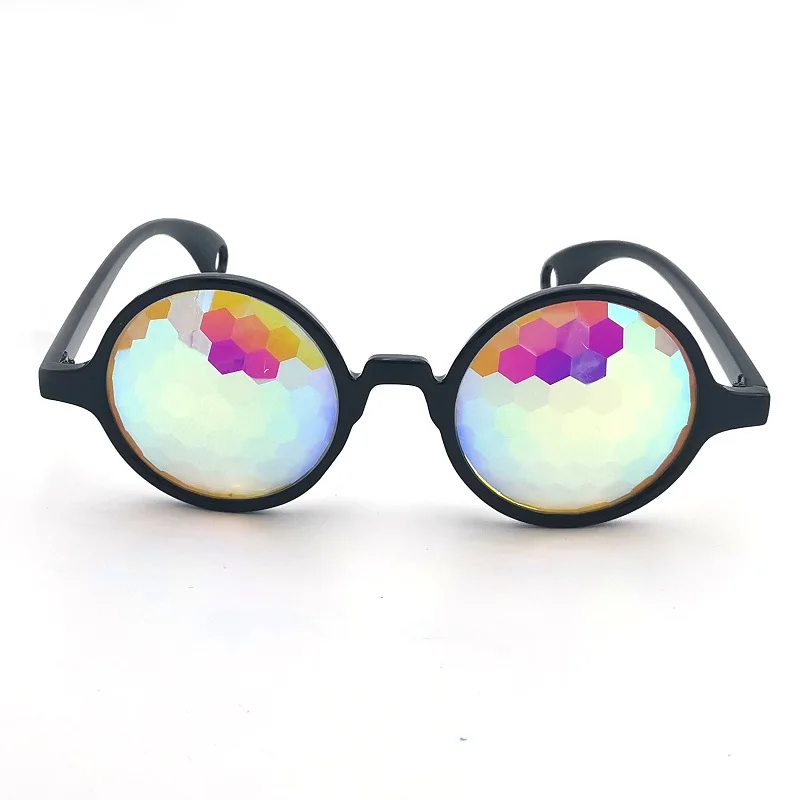 Kaleidoscope + Fireworks Glasses With Bee Eyes Glass Lens