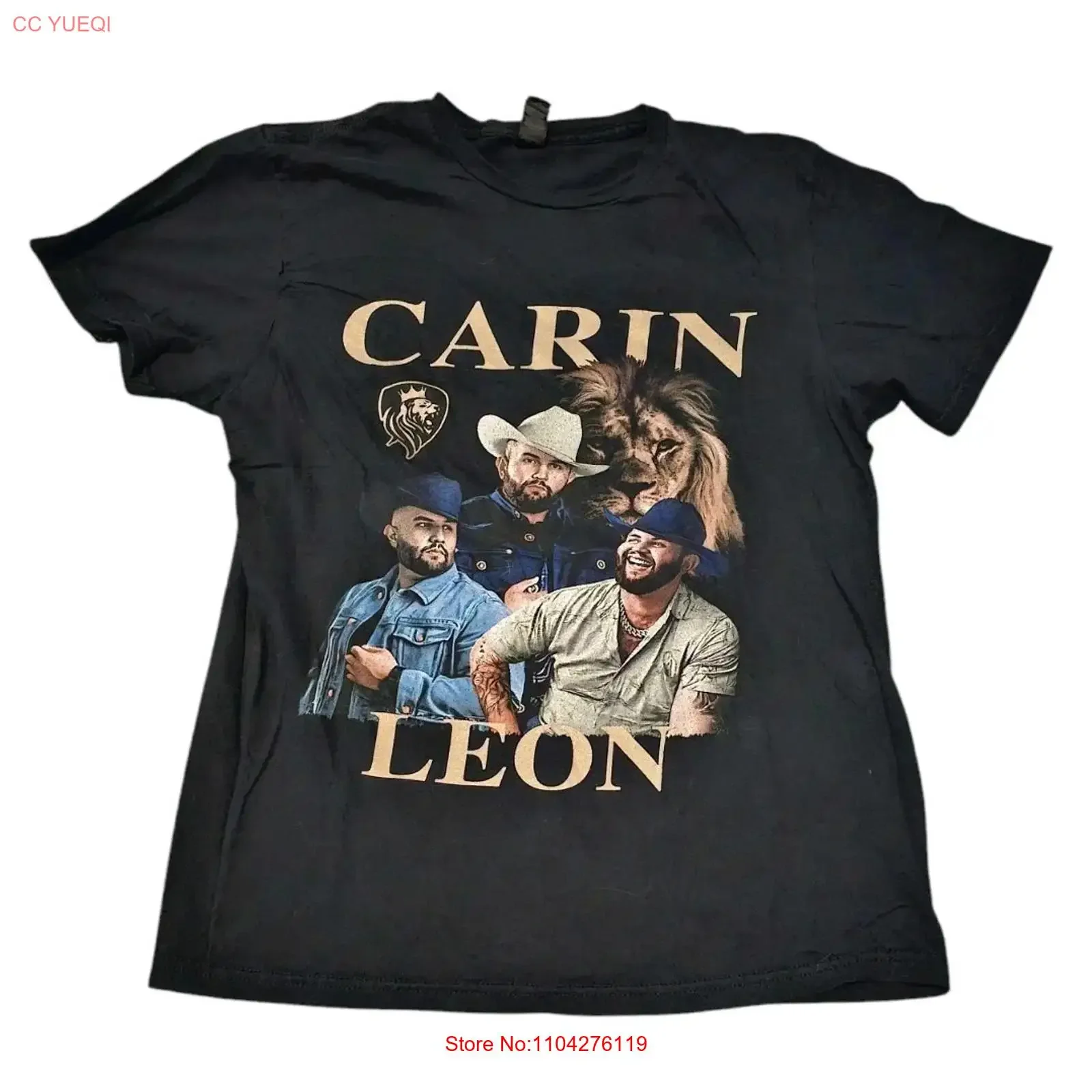 Camiseta de doble cara Carin Leon Colmillo De Leche Tour para mujer, talla M, estilo vintage, ligeramente unisex, con gráfico.