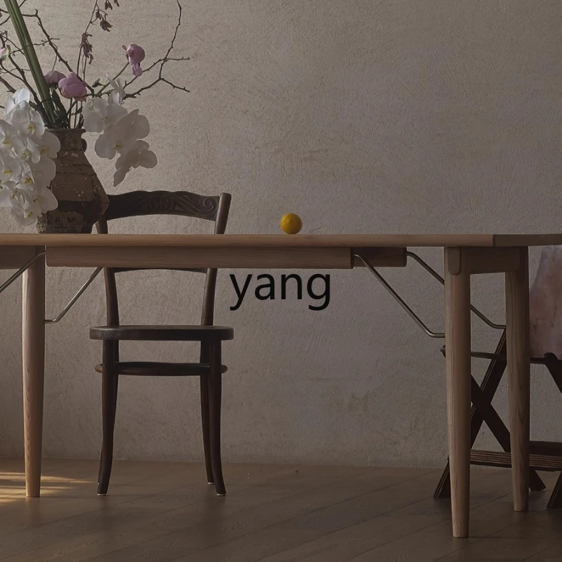 

YHM solid wood dining table household rectangular computer desk