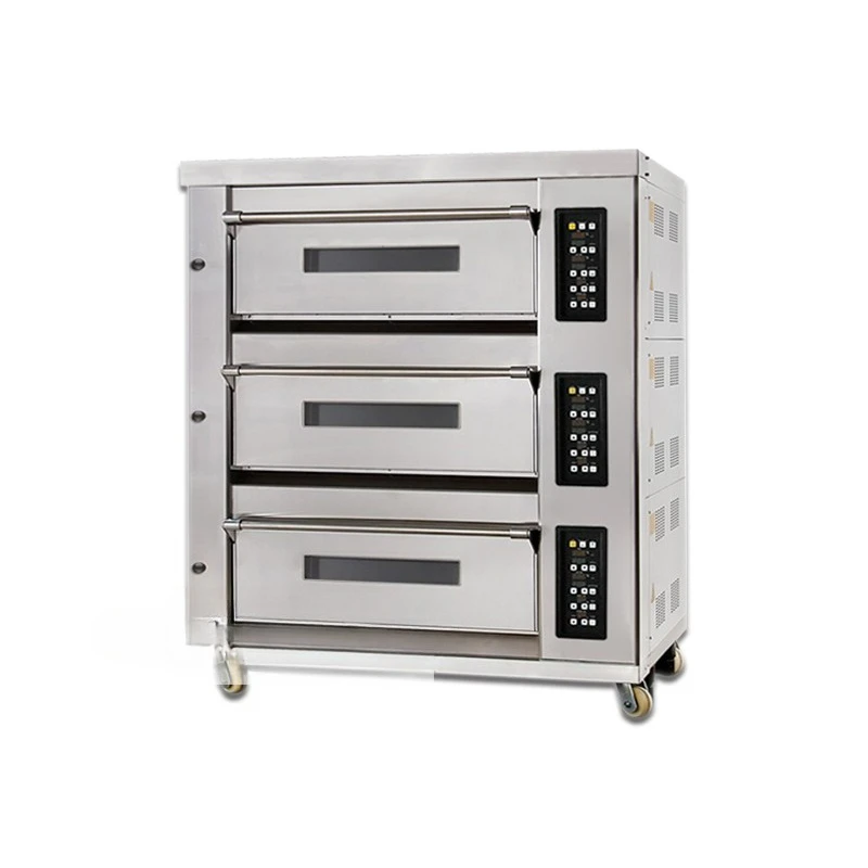 

The oven has a large capacity of one layer, two layers and three layers for commercial use.