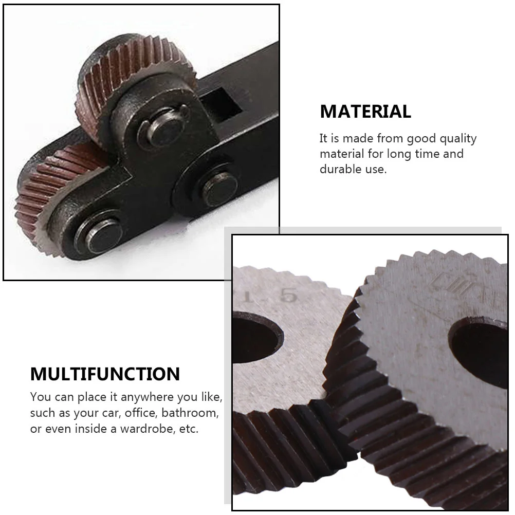 2 peças de ferramentas de roda serrilhada, peça de reposição de aço diagonal grosso para usinagem de botões de metal, padrão de peça de trabalho alta