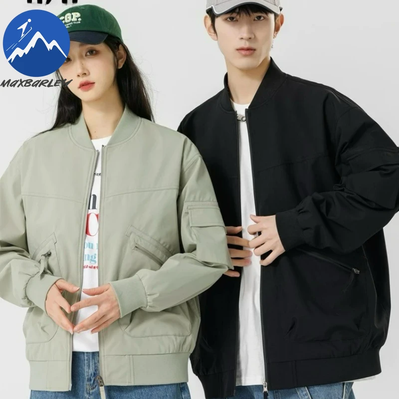 

Брендовая бейсбольная куртка Maxbarley для мужчин, осень 2021, модное повседневное ветрозащитное пальто с несколькими карманами Normcorers, рабочие куртки