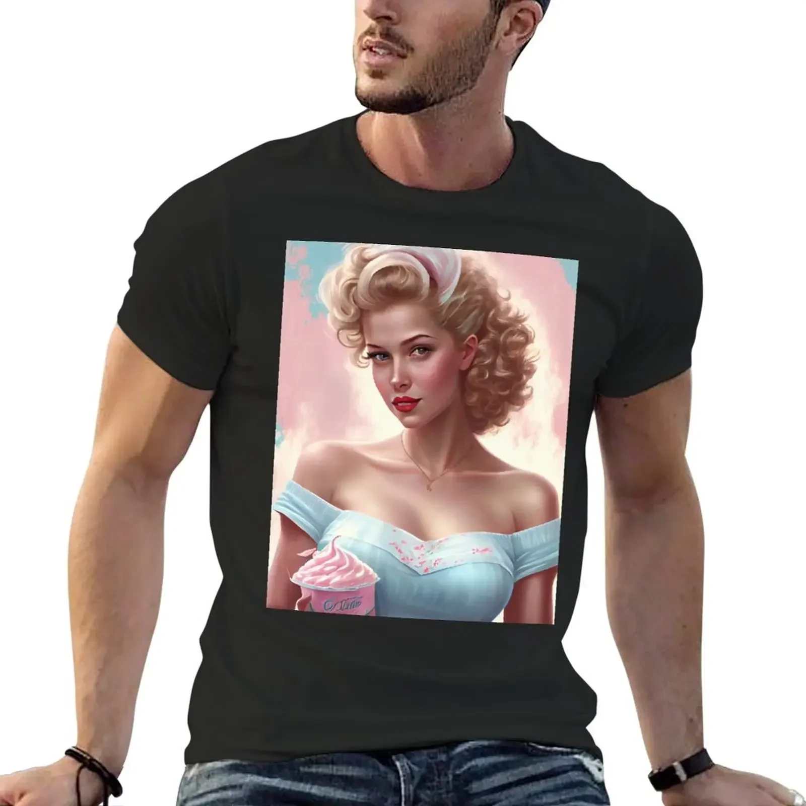 1950 Pinup Beauties #5 T-Shirt plus size clothes anime clothes men clothing