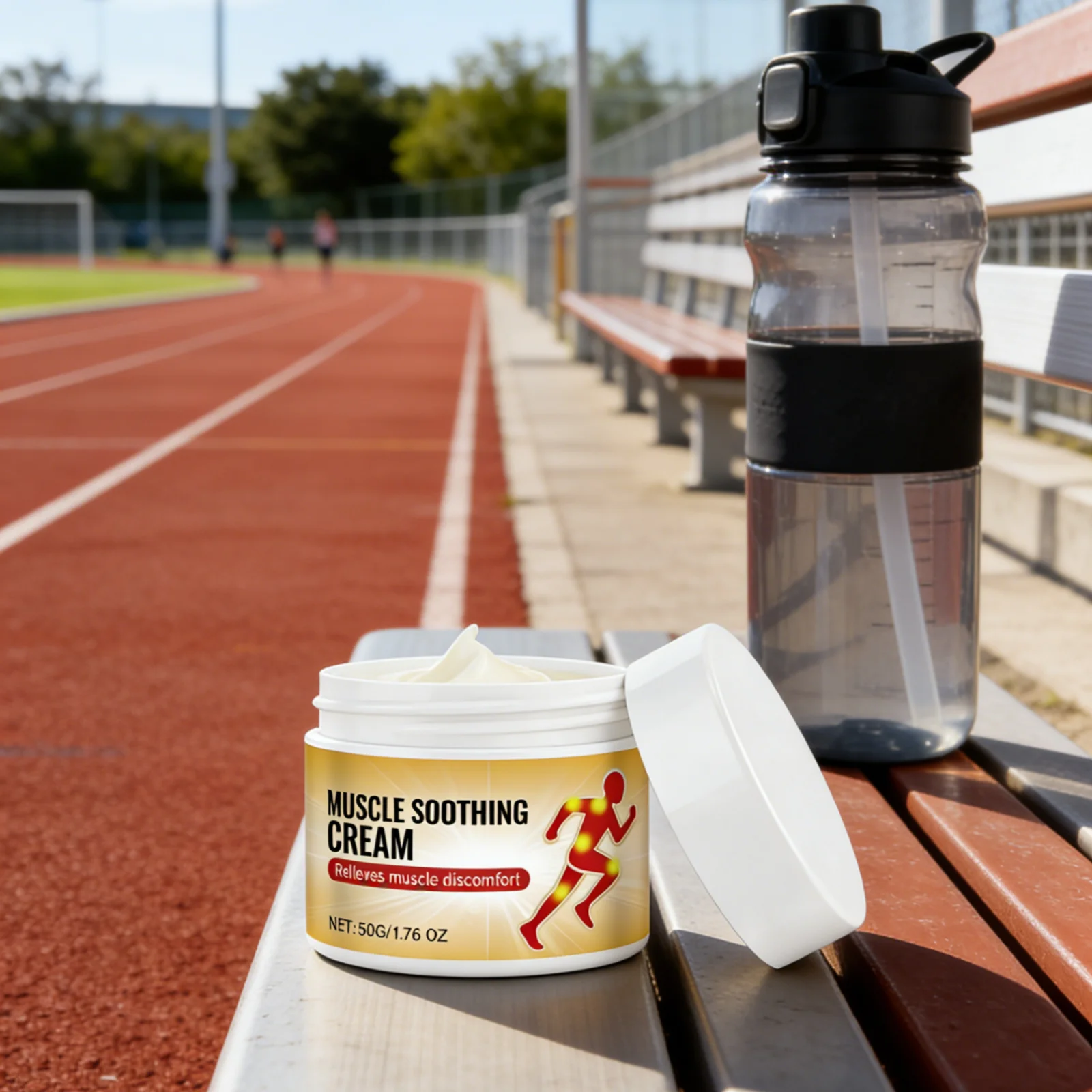 

Muscle Soothing Cream Effective Soreness Relief Joint Pain Relaxing Nourishing Fast Absorbing Post Workout Recovery Body Cream