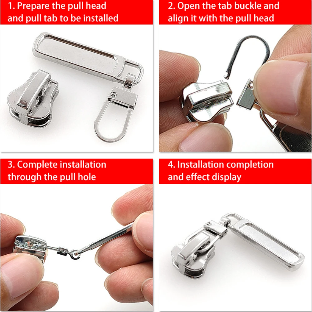 Metal Zipper Extrator De Costura Fixadores, Kit De Costura Durável Conveniente, Roupa Prática, Suprimentos Removíveis