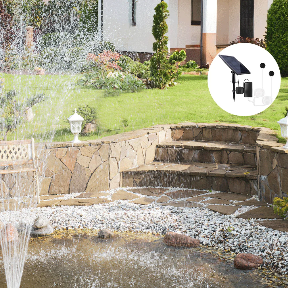 

1Set Solar Pond Oxygen Pump Portable Outdoor Mute Solar Aerator for Pond Fish Tank Oxygen Increasing Pool Oxygenation Pump