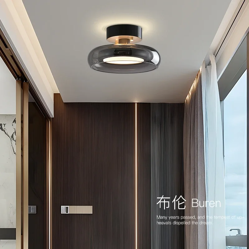 

Aisle light Corridor light Entrance foyer Glass luxury high-end staircase cloakroom Balcony ceiling