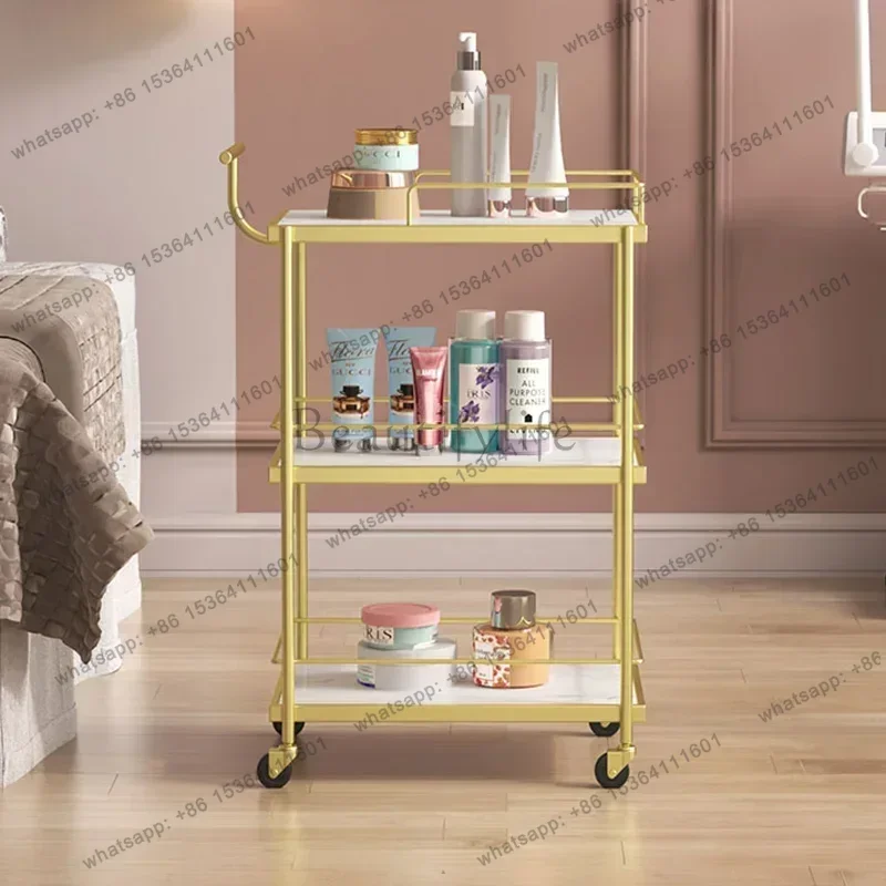 Factory Direct Sales Italian Style Barber Shop Modern Trolley Multifunctional Designer Originality Trolley Beauty Salon Furnitur