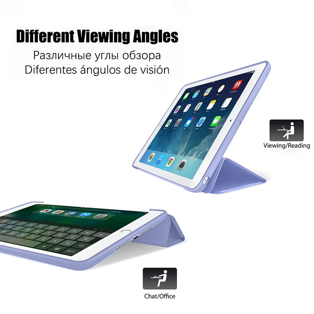 Funda de silicona suave para tableta Apple iPad Air 3, 10,5, 2019, 3ª generación, A2123, A2152, soporte magnético triple