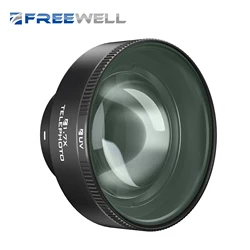 Freewell Lente Telefoto, Compatível com Freewell Sherpa e Galaxy Casos, Zoom Melhorado, 1.7x