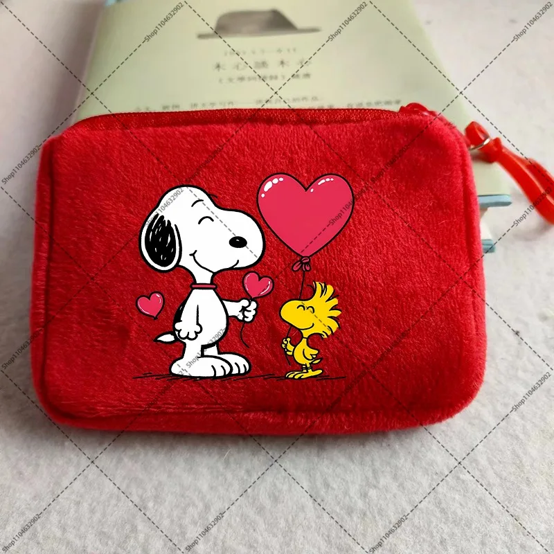 Snoopys Cute Purses Unisex Portable Mini Purse Cartoon Anime Pattern Printed Wallet Women Men Kawaii Wallets Birthday Party Gift