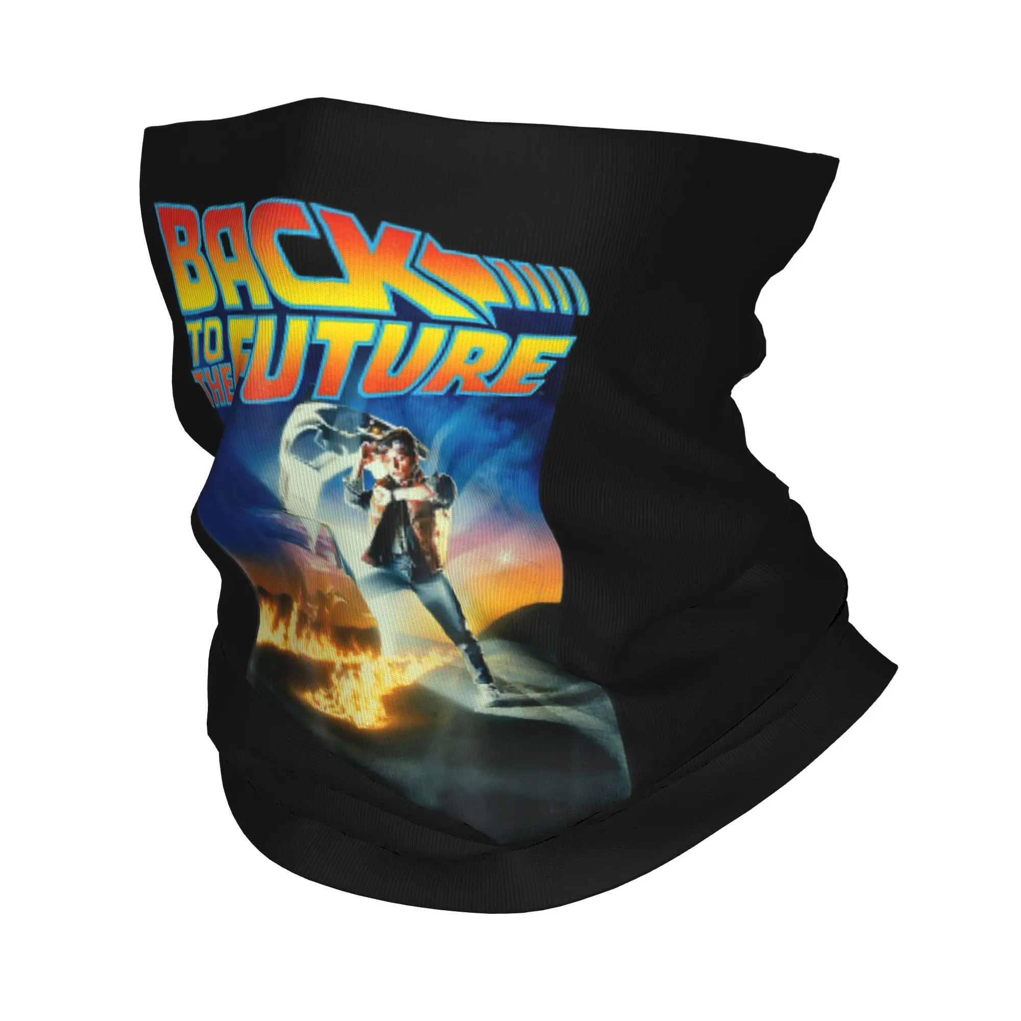 العودة إلى المستقبل باندانا الرقبة الجراب المطبوعة التفاف وشاح دافئ عقال ركوب للرجال النساء الكبار