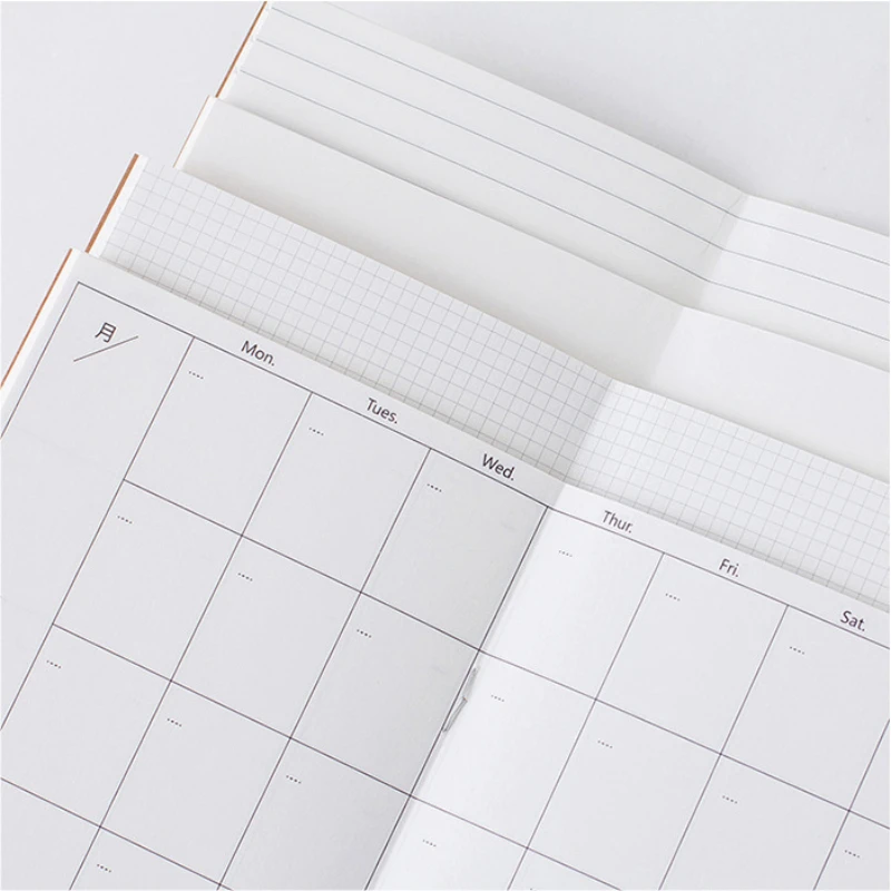 15Sheets Carft Refill Spiral Binder Inner Page Line Blank Craft Grid Inside Paper Stationery