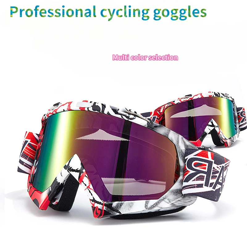 

Adult Motocross Goggles Motorcycle Goggles Glasses Clear Lens Ski Helme Outdoor Anti Fog Eyes for Cycling Cycling Equipment