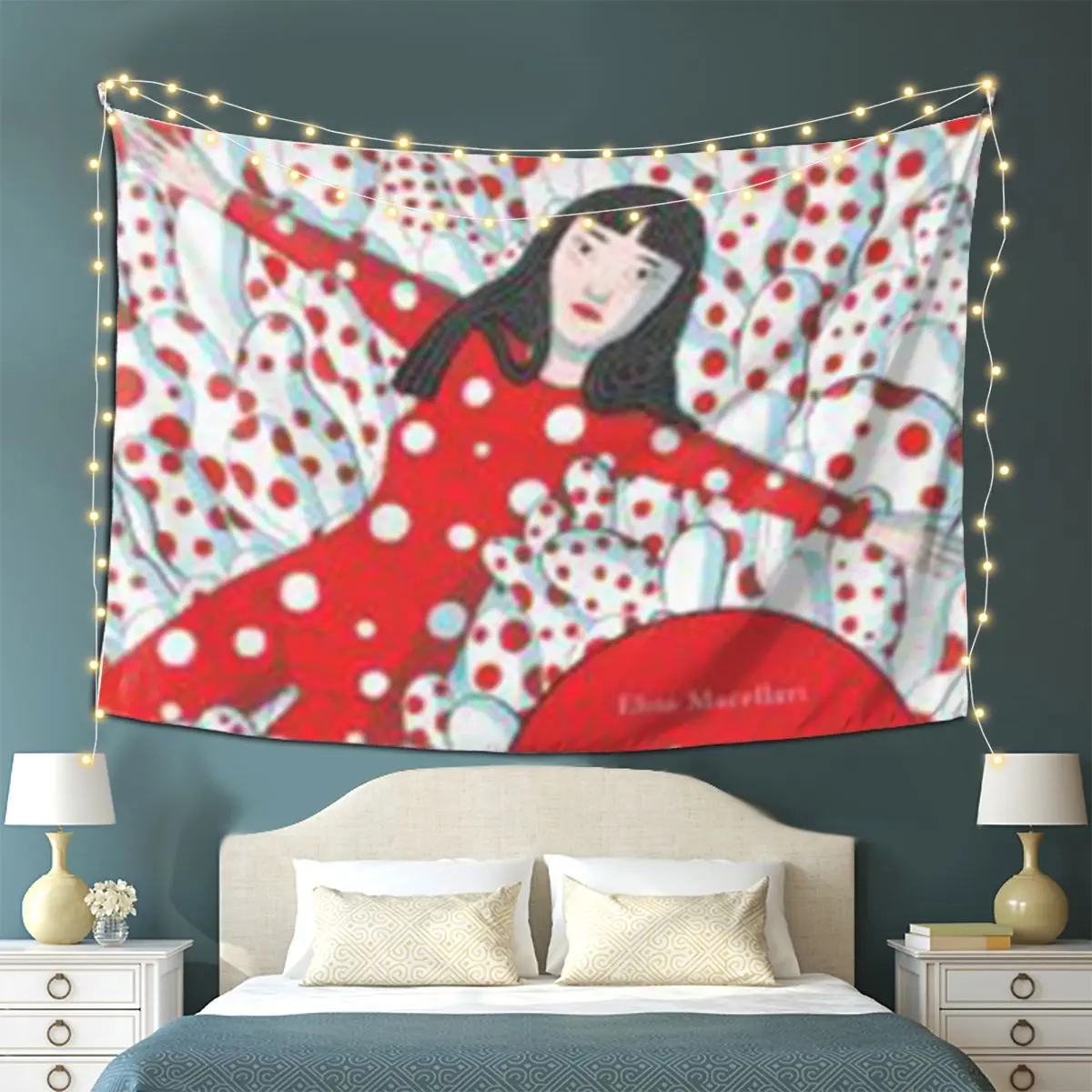 

Yayoi Kusama абстрактная живопись гобелен настенный эстетический домашний декор гобелены для гостиной спальни