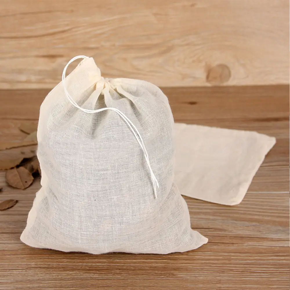 Cotton Filter Bag Strainer Mesh Nut Milk Wine Strainer Reusable Slag Bags Food Colander Tea Coffee Cooking Food Special