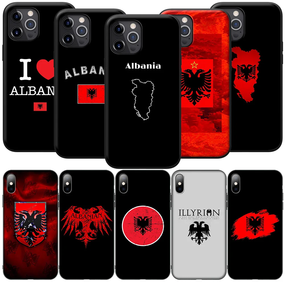 SO7 Albania flag Cover Phone Case for Xiaomi Redmi A3X A3 13C 13 Note 13 12 Pro Pro+