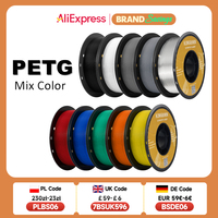 KINGROON PETG 3D Printer Filament 1.75mm 5KG 10KG Mix Color 3D Printing Material 1kg/roll  petg Plastic For FDM 3dprinter