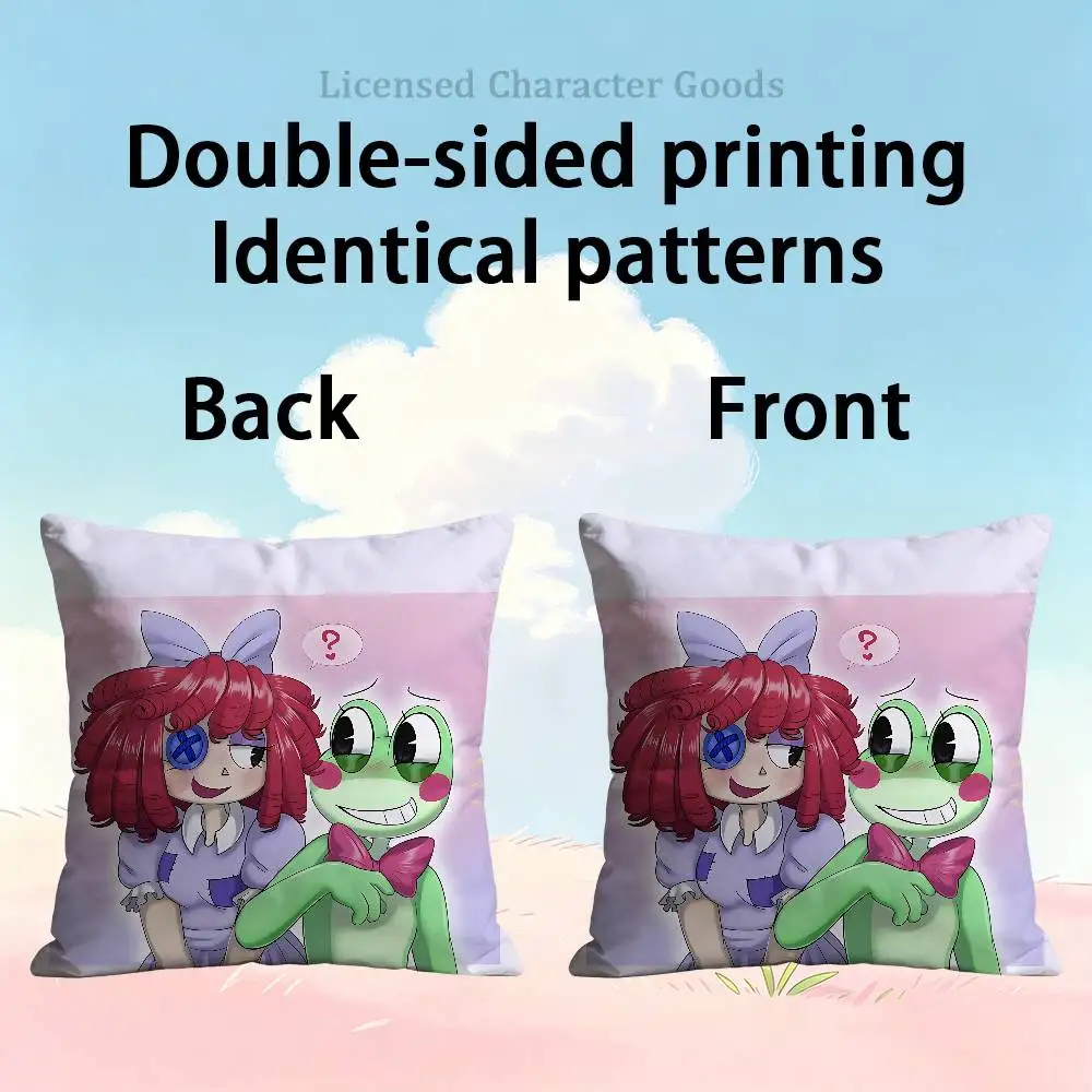 R-Ragatha R-Ribbit R-Ragatha Double Sided Print Soft Throw Pillow Cover Washable RV Camper Interior No Insert