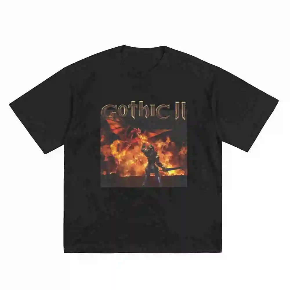 Nameless Vs Feomathar Gothic 2001 Classic Video Game Short Sleeve Tee 100% Cotton T-Shirt