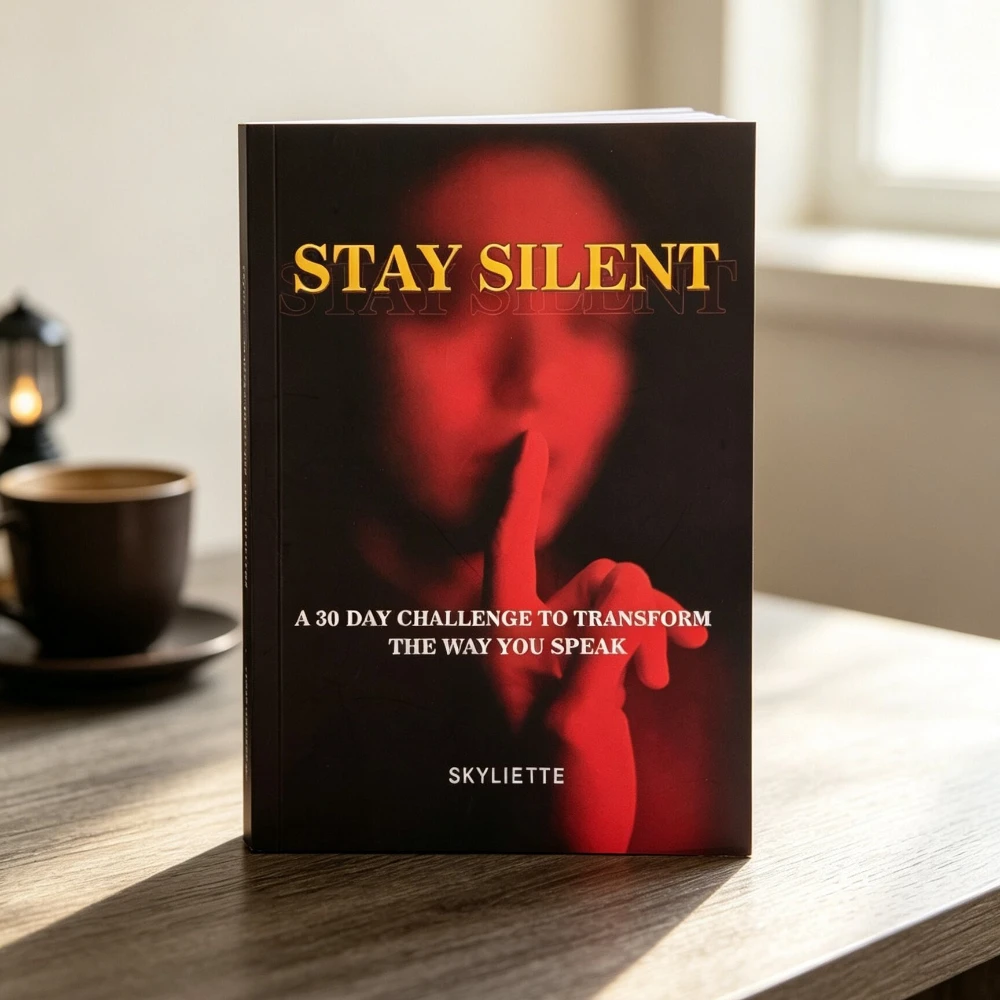 Stay Silent English Self Improvement Paperback 30 Days Challenge Book Improve Speech Habits And Mental Self-Control