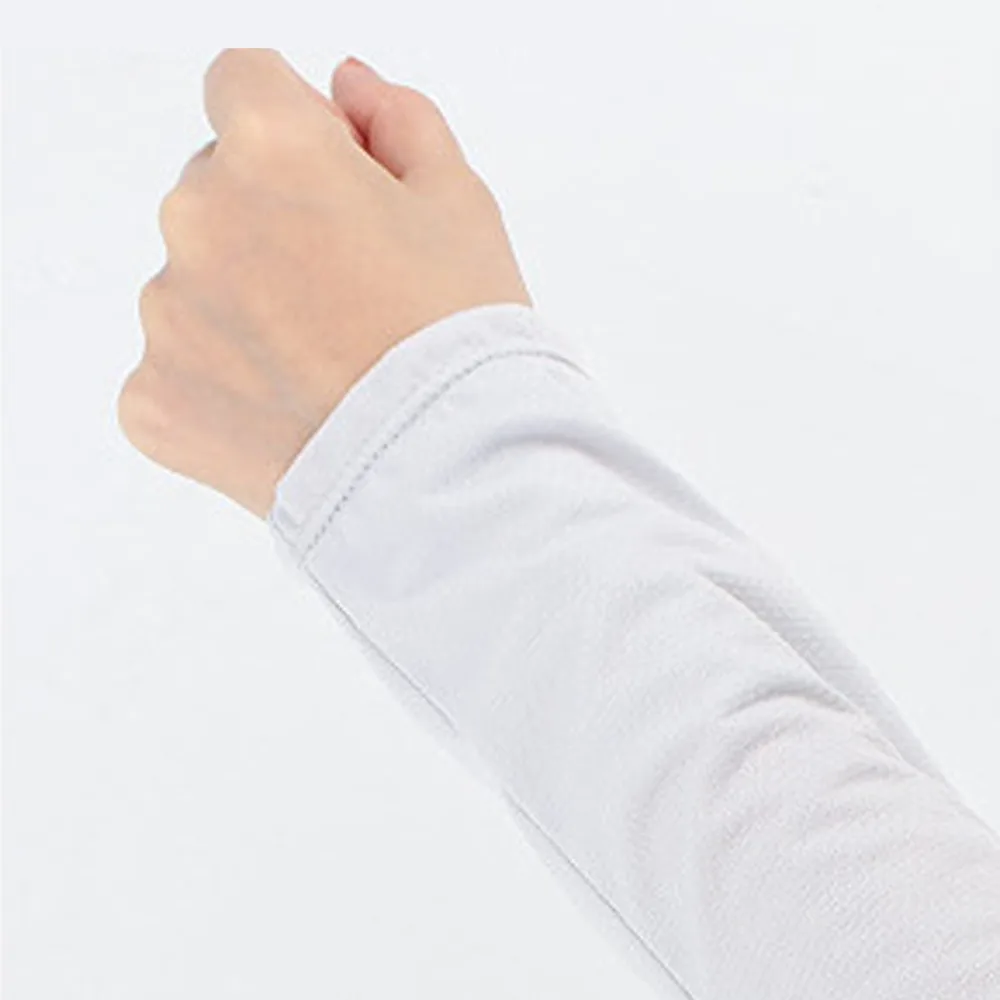 حماية الذراع قابلة للتنفس، أكمام طويلة من الحرير الجليدي، أغطية ذراع مرنة واقية من الشمس، قفازات ركوب الدراجات العازلة للأشعة فوق البنفسجية للقيادة #2