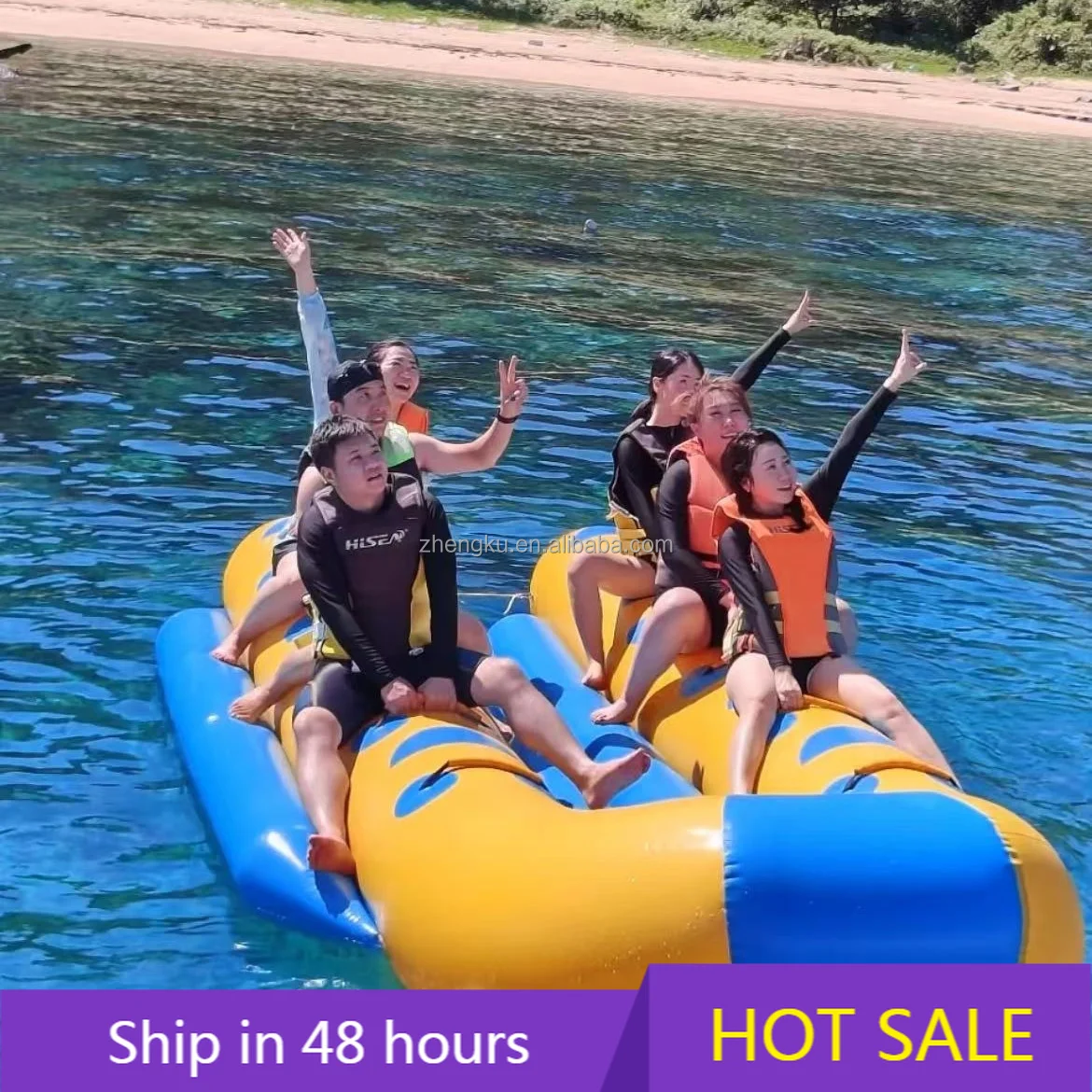 

YTYIN High Quality Inflatable Water Banana Boat Towable Fly Fish Banana Tube for Commercial Water Sport Game