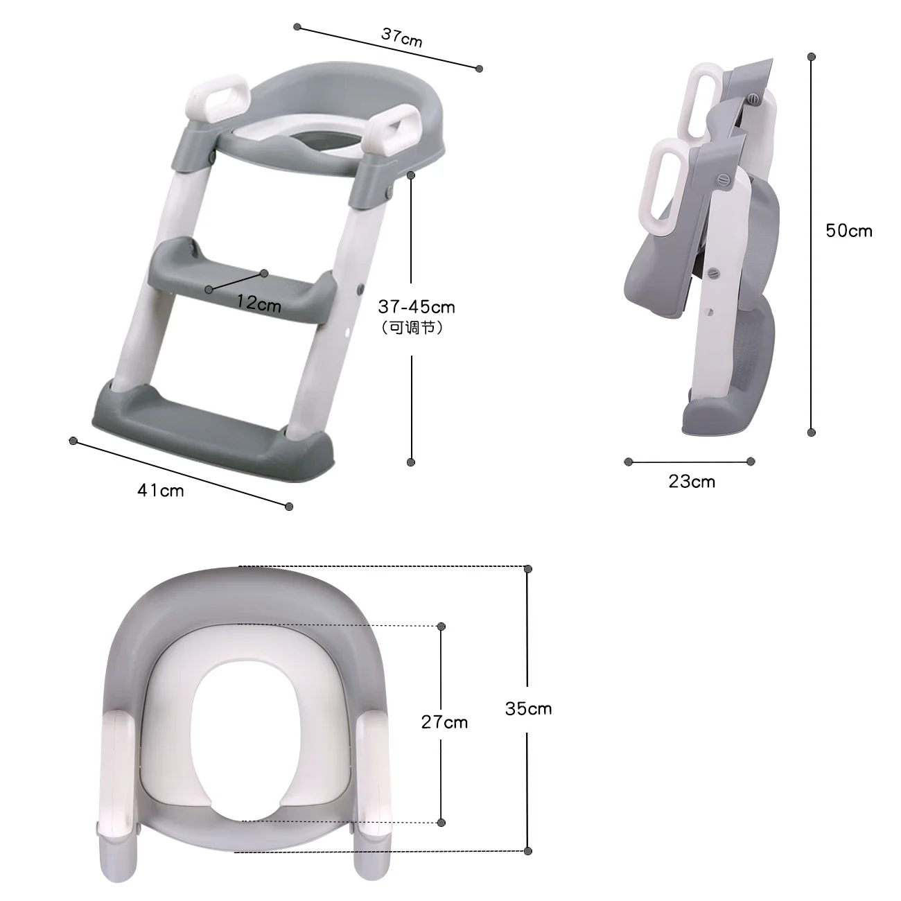 Siège de toilette en plastique pour enfants, portable et pliable, entraîneur PP, échelle de toilette pour enfants, formation de toilette pour bébé