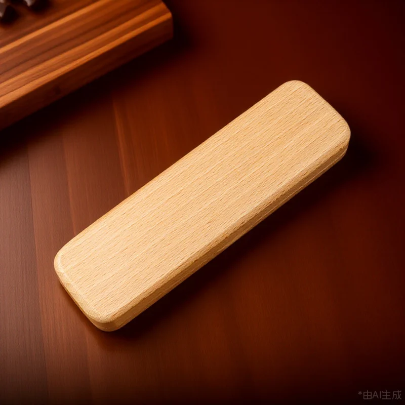 Single Wood Pen Holder Premium Wooden Pencil Box for Classroom Gift Empty Pen Organizer Storage Case Display Box for Birthday