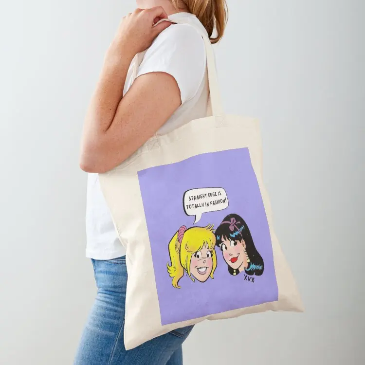 

Straight Edge is totally in fashion Tote Bag Beach bag shoping bag university shopper