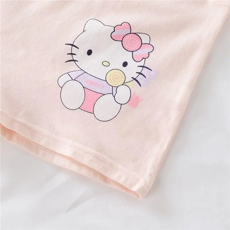 Sanrio Hallokitty Japanese Panties Cotton Boxer Briefs Schoolgirl Boxer Briefs Girl Cartoon Women's Panties Girl Clothes