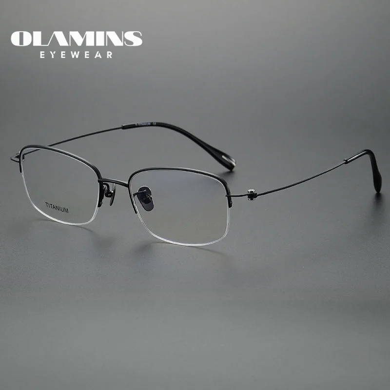 OLAMINS​ Factory Wholesale New Memory Titanium Glasses Optical Frames For Men And Women Glasses Frame Optical Frames 80921