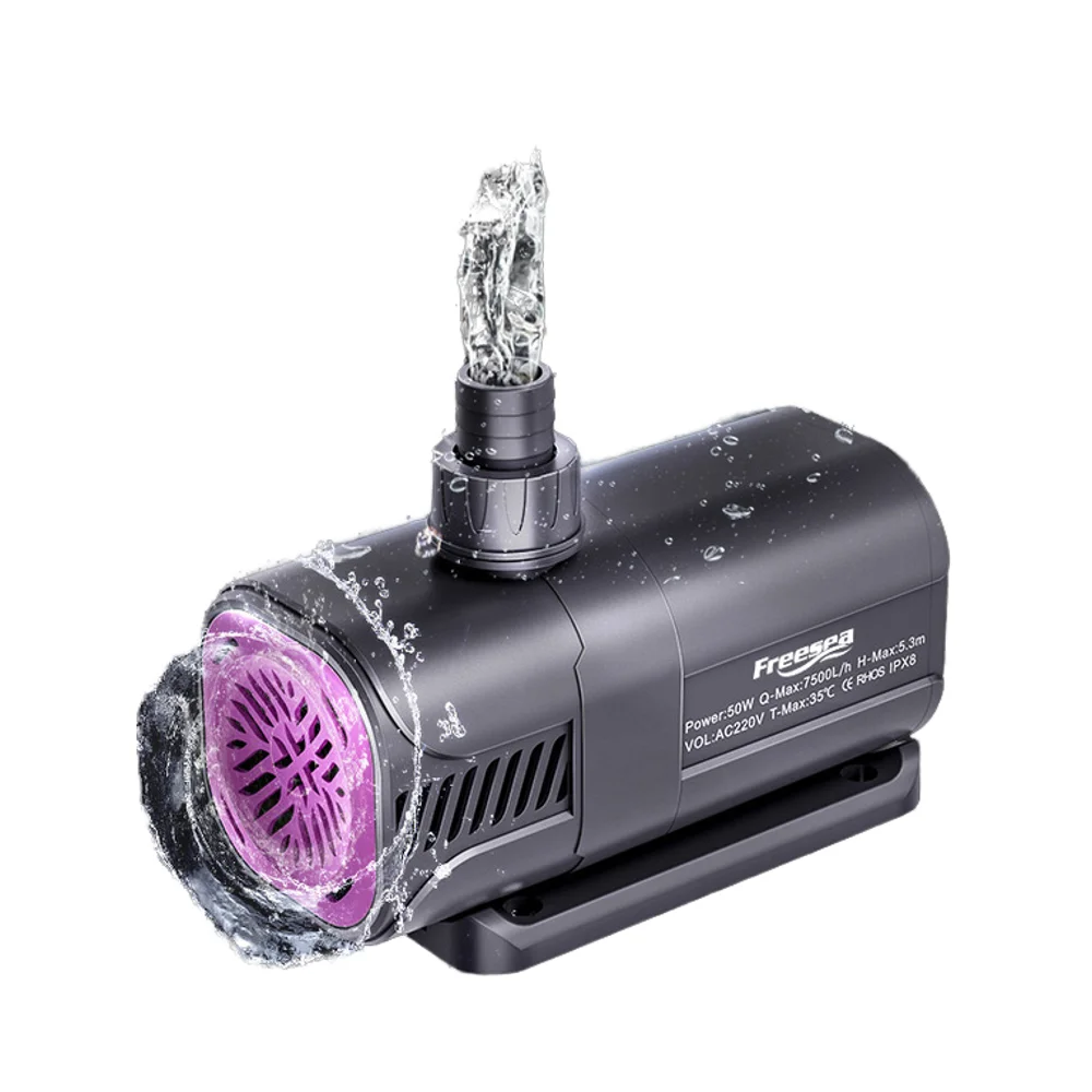 

Custom Freesea High Quality 20W Multifunction Adjustable High Flow Fish Tank Filtration System Aquarium Water Pump For Price