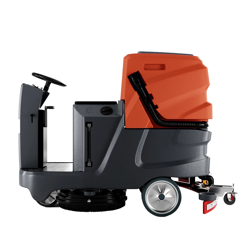 Electric Ride-On Industrial Floor Scrubber Burnishing Machine with Cold Water Cleaning 1 Year Warranty 220V 800W Car Wash