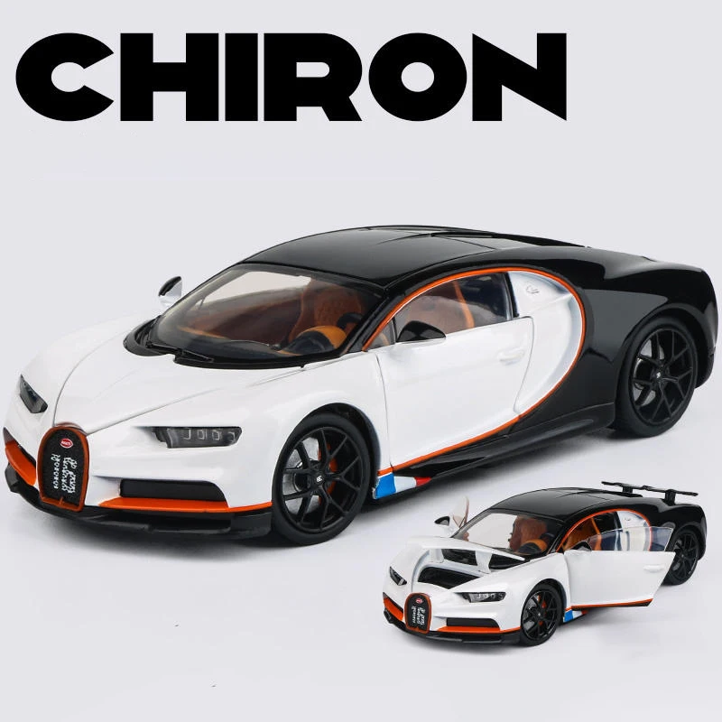 JKM 1:32 Bugatti Chiron Supercar Alloy Model Car Toy Diecasts Metal Casting Sound and Light Car Toys For Children Vehicle