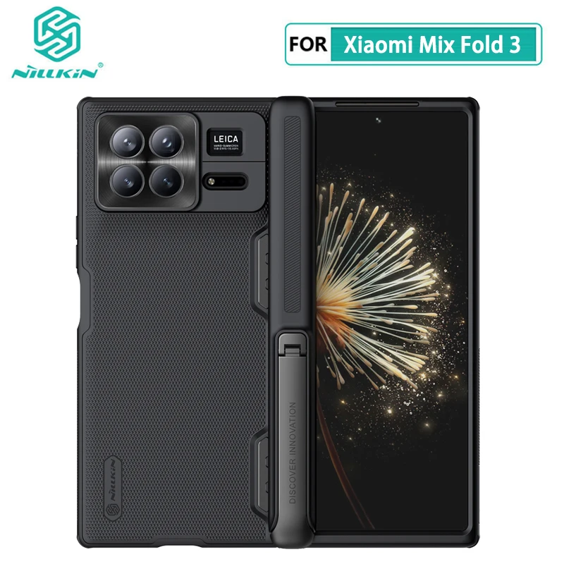 

For Xiaomi Mix Fold 3 Case with Stand Holder Nillkin Frosted Shield Fold Hard Back Cover for Xiaomi Mix Fold3 Case