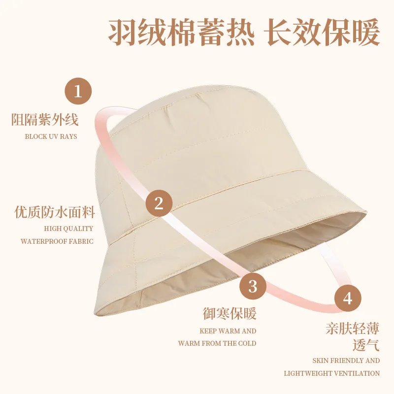 chapeu-balde-unissex-dupla-face-estilo-coreano-para-outono-inverno-quente-a-prova-d'agua-protecao-solar-versatil-algodao