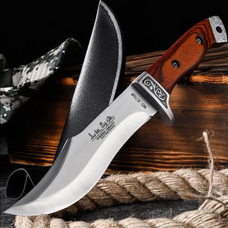 Snow Hiking Knife, Outdoor Hiking Knife, Forest Crossing Knife, Tough and Durable Knife, Field Emergency Knife, High-Quality Sta