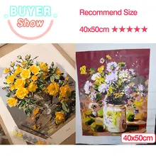 DIY Oil Painting Kit Flowers in Vase #6