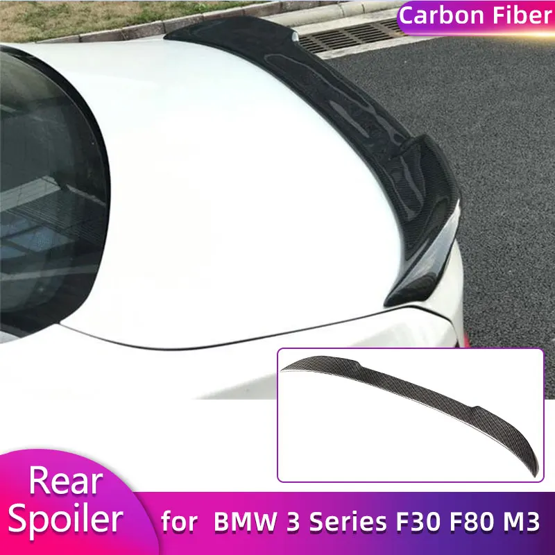 

Full Carbon Fiber Rear Trunk Spoiler Wings for BMW 3 Series F30 F80 M3 Sedan 2012-2017 Car Racing Rear Spoiler Boot Wing Lip