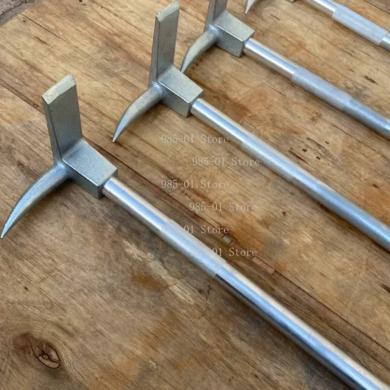 Multifunctional Anti-slip Crowbar, Carbon Steel Fire Rescue Tool with Break-resistant Structure