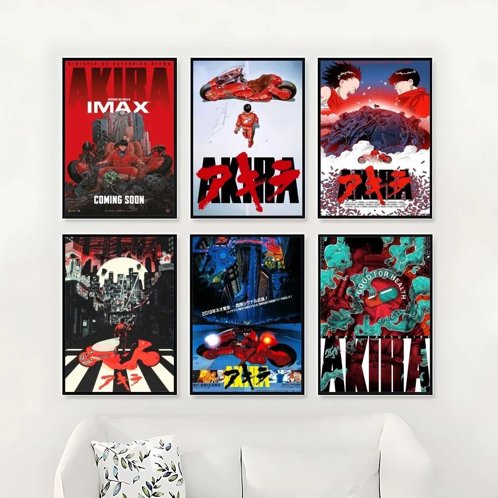 أنيمي أكيرا المشارك لزجة الملصقات للماء ورقة ملصق مقهى بار ديكور المنزل