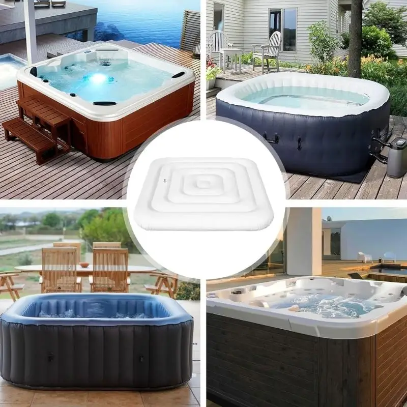 Các bồn nước nóng bình phương cách nhiệt bao phủ PVC thực tế ngăn chặn sự ngưng tụ bụi ngoài trời sử dụng L8RB