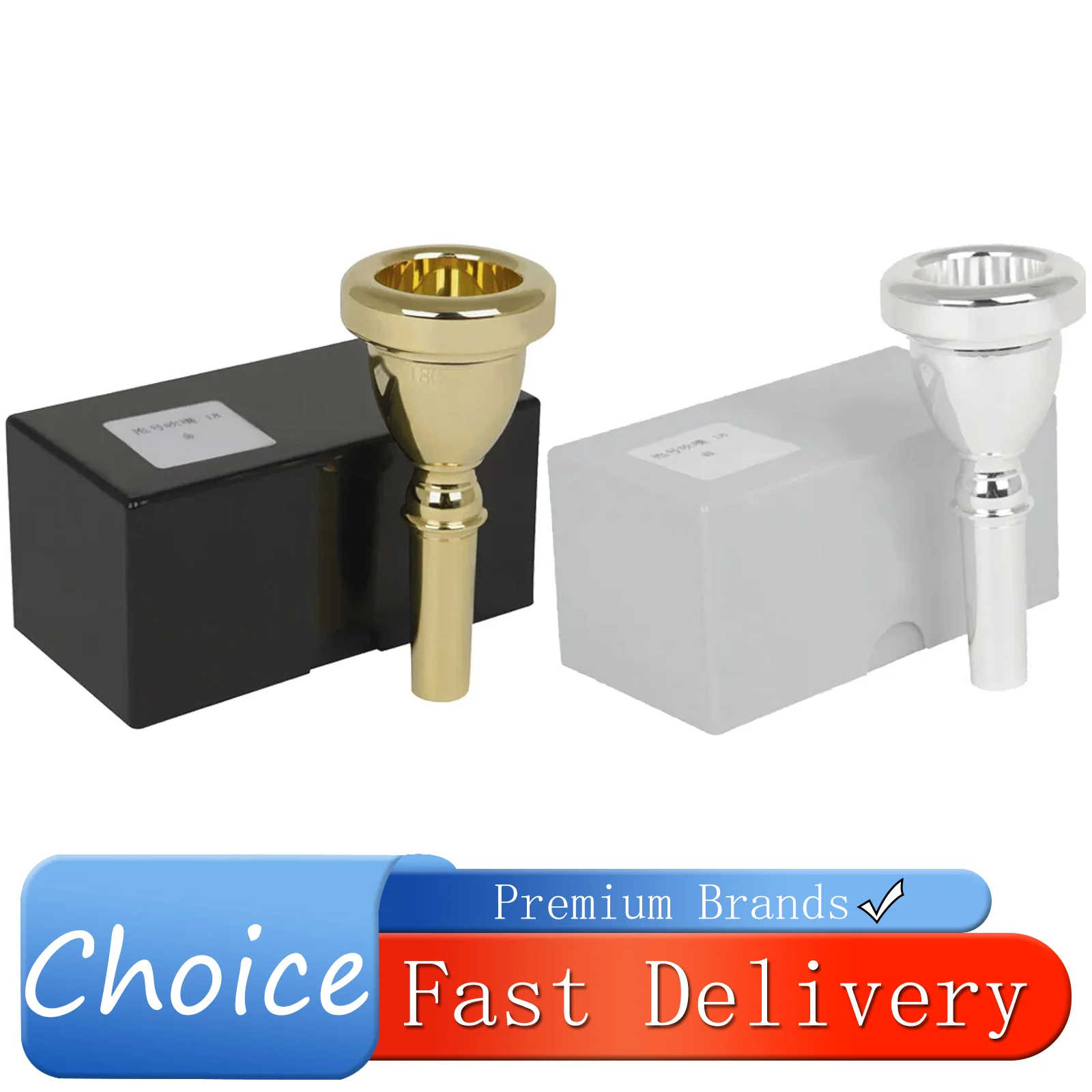 

SLADE 14mm Tuba Mouthpiece 18C Bass Horn Mouth Durable Mouthpiece Professional Brass Instrument Accessories Tuba Replacement