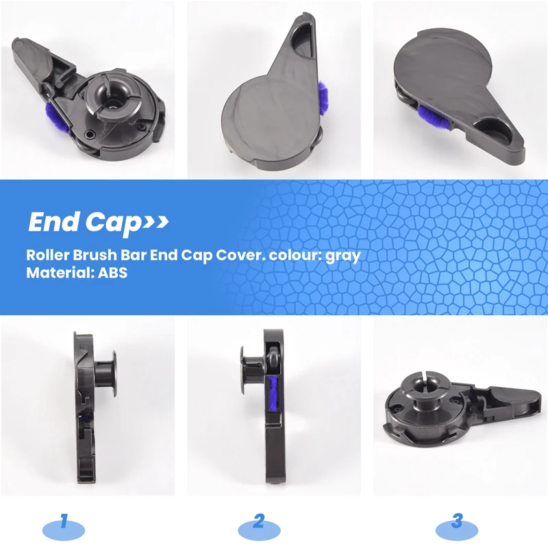 Coperchio del tappo terminale della barra della spazzola a rullo per Digital Slim, V8 Slim, V12 V15 Detect Slim Parti di ricambio per aspirapolvere-A09G