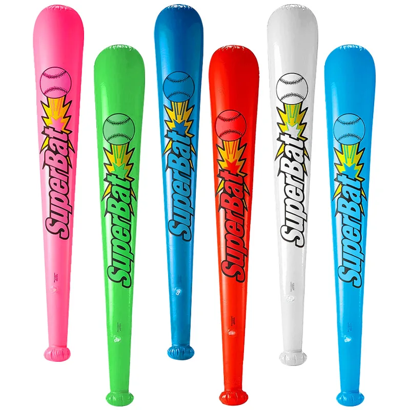 6 ชิ้น/เซ็ต Inflatable เบสบอลค้างคาว Inflatable Hammer Stick บอลลูนของเล่น Carnival Party เด็กของขวัญวันเกิดสระว่ายน้ําน้ําน้ําเกมของเล่น