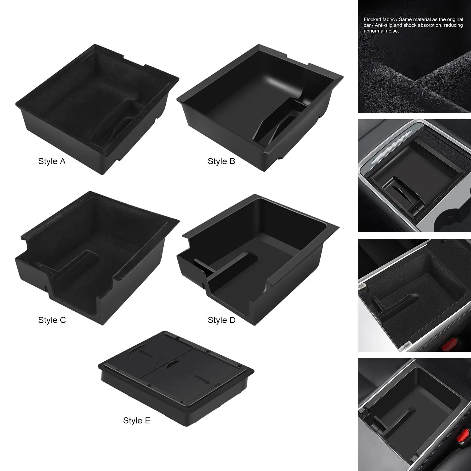 Center Organizer Hidden Cubby Vehicle High Quality Accessories Armrest Storage Box Holder for Model 3 Y