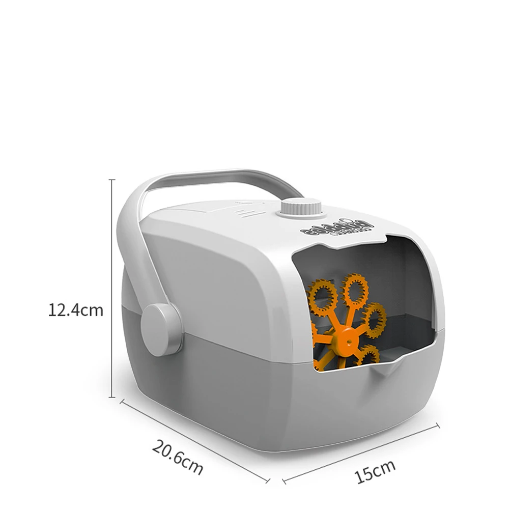 لعبة آلة الفقاعات صانع أوتوماتيكي منفاخ كهربائي محمول باليد للأطفال لحفلات الزفاف والأطفال ألعاب خارجية تيار مستمر جميل